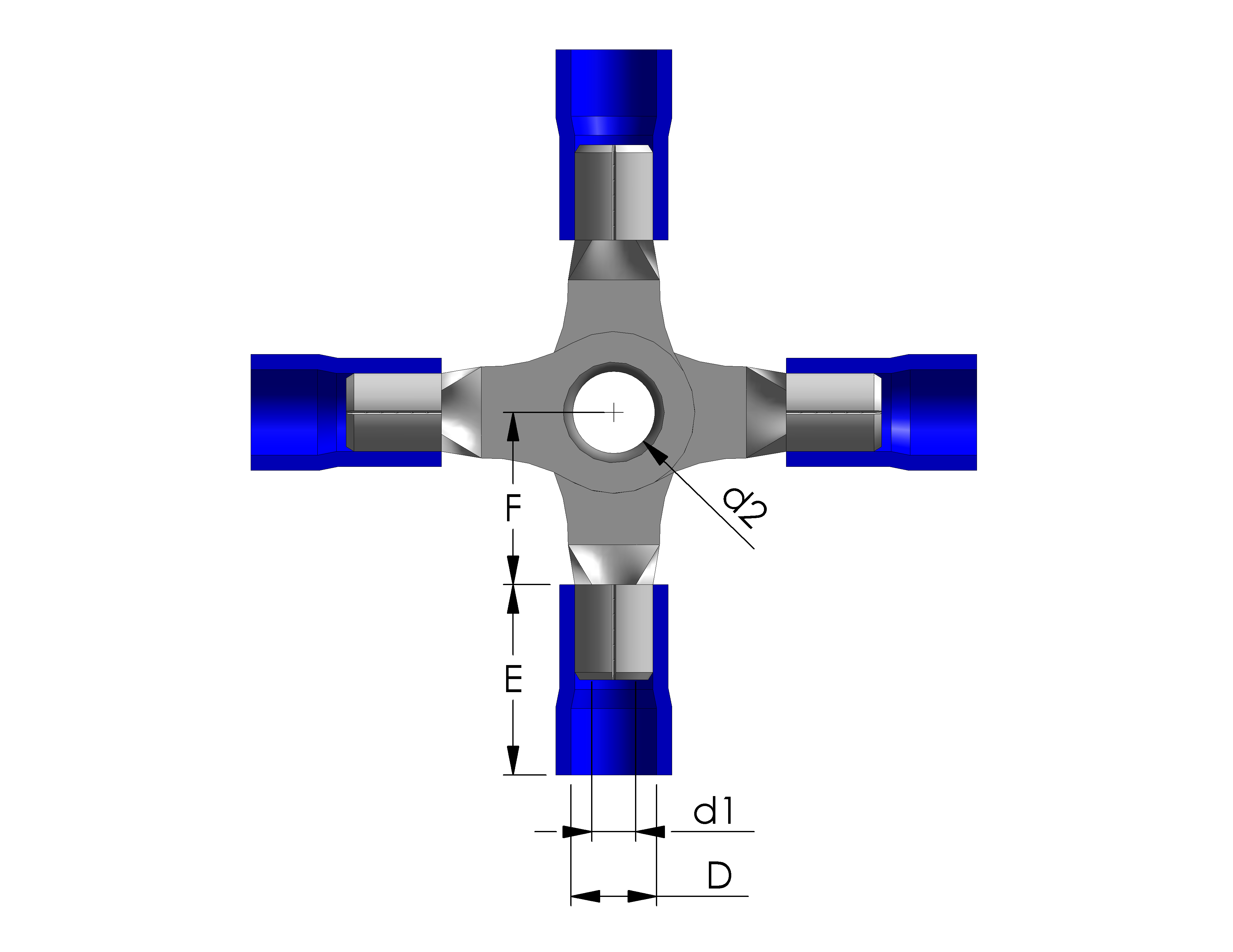 尼龍四向圓型端子
