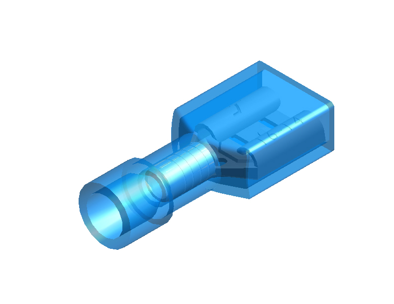 Desconectores hembra de nailon totalmente aislados de tipo cuadrado Desconectores hembra de nailon totalmente aislados de tipo cuadrado